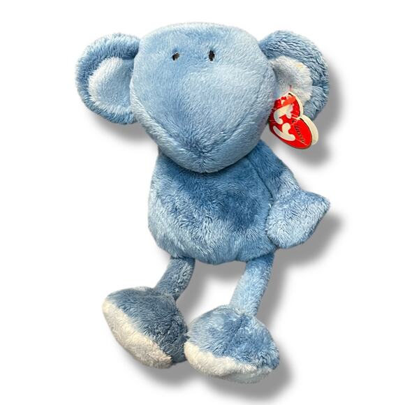 Ty Classics Collection Jazzy Blue Mouse Beanie Baby Lovey Nursery Decor Gift 10" - Picture 10 of 10